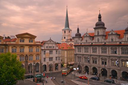 Prague by night